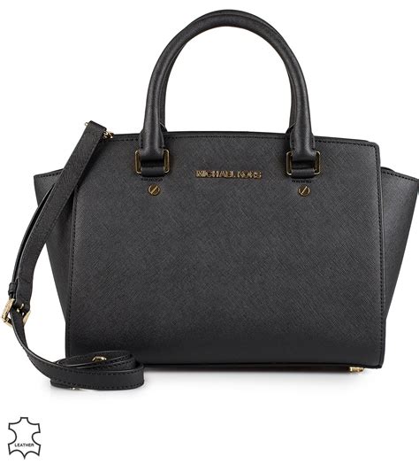 michael kors selma md tz satchel bag black|michael kors deutschland online shop.